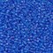 Miyuki 11 Round Seed Bead, 11-150SFR, Semi Frosted Transparent Sapphire AB, 13 grams